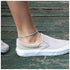 Bohemia Turquoise Bead Anklet Blue Beaded Ankle Bracelet Beach Anklet Chain Summer Foot Chain Jewelry for Women and Girls...