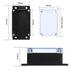 2 Pcs Junction Box, IP65 Waterproof Outdoor Electrical Box, Plastic Dustproof Project Box, General Electrical and Electronic Enclosure with Clear ...
