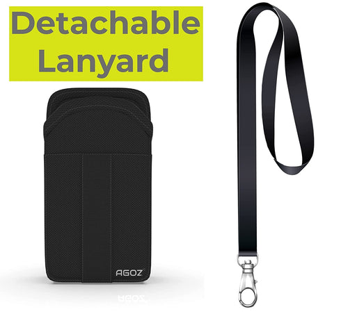 AGOZ Around The Neck Hanging Open Top Case w/Detachable Safety Lanyard Sling Compatible with Freestyle Libre 3 Reader,Freestyle Libre 2, Dexcom G6...