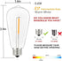 10 Pack LED Edison Light Bulbs, 0.6 Watt Shatterproof Dimmable Replacement Bulbs ST40 E17 Clear Plastic Light Bulbs for Outdoor Patio String Light...