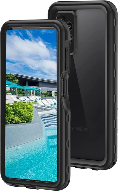 Compatible with Samsung A23 Waterproof Case, Dustproof Shockproof Snowproof with Built in Screen Protector Lanyard Full Body Cover for Galaxy A23 ...