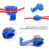 150 pcs Quick Splice Wire Connectors, Solderless Snap Electrical Connector, Blue, Wire Splice Connector, Insulated Wire Crimp Connectors Terminal ...