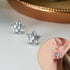 Flower CZ Crystal Wedding Jewelry Set Cubic Zirconia Choker Necklace Stud Earrings Set for Bridesmaid Bridal Prom Homecoming...