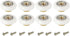 8 Pieces Stainless Steel 19MM Wheel Dia Shower Door Wheel Runner Roller...