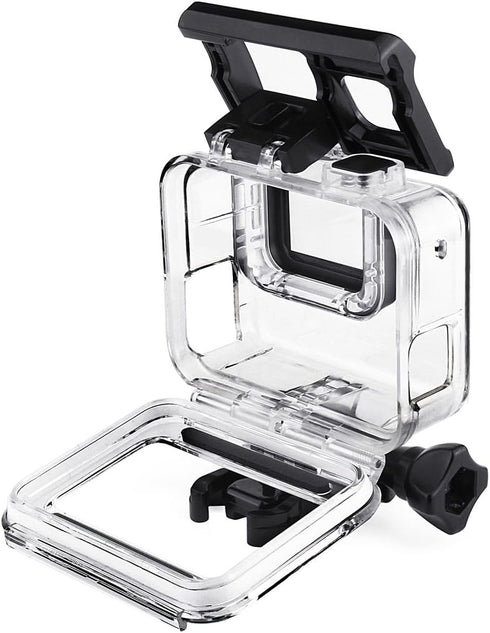 SOONSUN Skeleton Housing Case for GoPro Hero 7/6/5 Black, Hero (2018), Side Open Protective Case with Bracket Accessories – Ideal for Vlogging, Li...