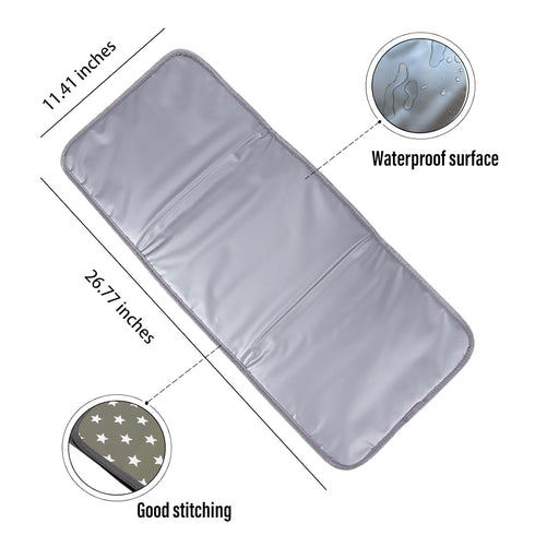 Portable Changing Pad, Portable Diaper Changing Pad for Newborn in 0-12 Months, Waterproof Changing Mat, Foldable Changing Pad Liner That Newborn ...