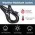 EP 2 Pack 3 ft 14/3C SJTW Appliance and Power Tool Cord, 14 Gauge 3 Prong Heavy Duty Replacement Power Supply Cord Cable, 110V 115V 120V AC Pigtai...