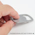 Stainless Steel Flat Beer Bottle Opener Keychain, Sturdy and Durable 2 Pcs to Send to Friends, Light and Easy to Carry, Suitable for All Beer Bott...
