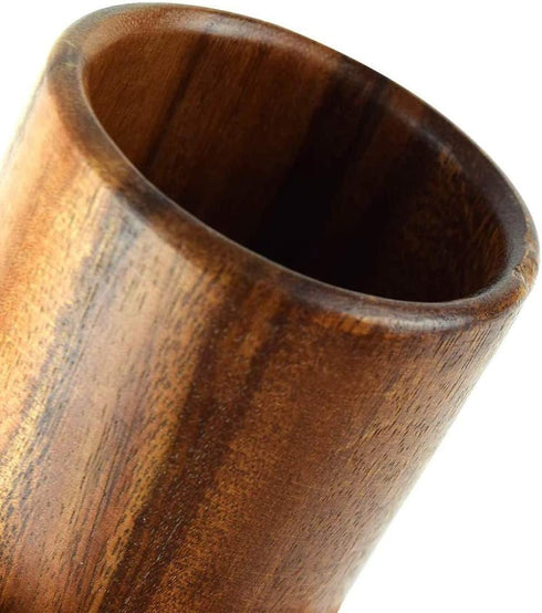 Wooden Kitchen Countertop Tool Utensil Holder Crock for Spoons Spatula Straw Cutlery Accessories Utinsels Storage, 4" x 6"...