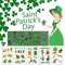 10 Sheets St. Patrick’s Day Temporary Tattoos,Lucky Shamrock Leprechaun Glow in The Dark Tattoos Green Clover Irish Designs Paint Art Luminous Tat...