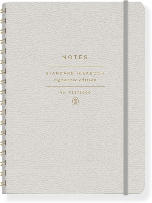 Fringe Studio Vegan Leather Cover Travelbook STANDARD TAUPE, 5" x 6.875", 160 Pages, Signature Edition Collection (876003)...