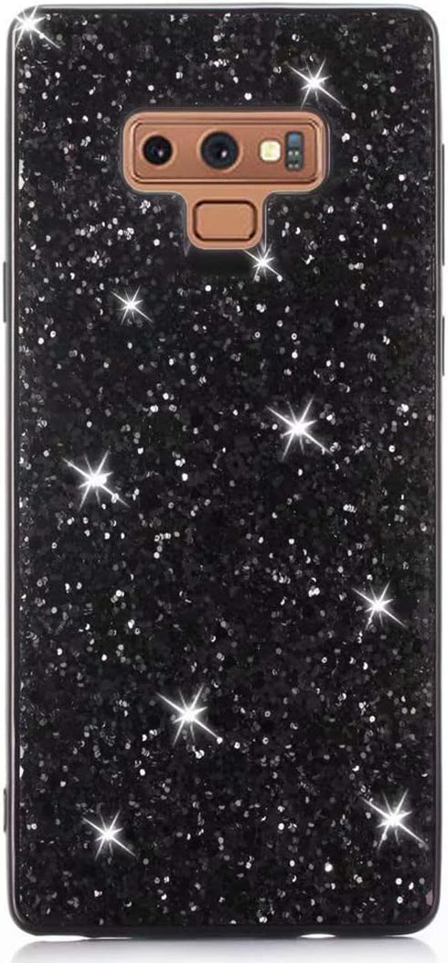 Galaxy Note 9 Case, Full Body Glitter Sparkle Bling Shiny Rhinestone Design Slim Electroplated TPU Bumper Shock Absorbing Protective Case Cover fo...