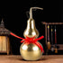 BRABUD Chinese Feng Shui Alloy Gourd Statue Gold Wu Lou Figurine Good Luck Wealth Peaceful Home Decoration Collectible (6.3'') ZD081...