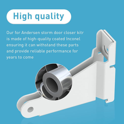 Storm Door Closer Bracket Compatible with Andersen/Emco/Larson/40201/Pella Door Repair Kit Screen Door Closer Replacement Part, Include Door Frame...