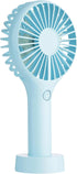Handheld Fan Portable, Mini Hand Held Fan with USB Rechargeable Battery, 3 Speed Personal Desk Table Fan with Base...