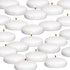 Royal Imports White Floating Candles 3" - Made in USA Pack of 24 Unscented Dripless Wax Discs - 10 Hour Burn Time - Centerpieces, Weddings, Events...
