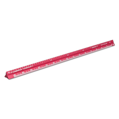 Alumicolor 3610-4 Aluminum Combination Pocket Scale, 6IN, Red...