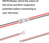 smseace 25pair 26AWG JST 1.25mm 2pin Wire Connectors 100mm Cable for Indoor 3D Plane Twinkle Light LED Belt Light sm Connections JST-1.25mm...