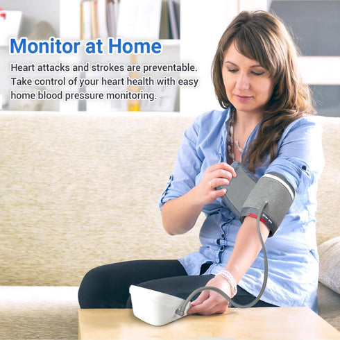 Scian Blood Pressure Monitor Upper Arm for Home Use, Automatic Blood Pressure Arm Cuff with Large Cuff 8.7"-16.5", Large LCD Display, 2 User 180 M...