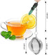 2 Pack Healing Crystal Pendant Loose Tea Steeper Tea Infusers Tea Strainers for Couple Gift,Antique Silver Flower Wrapped Natural Gemstone Hexagon...