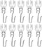 Accessories Kit for Flexible Bendable Curved Ceiling/Side Wall Curtain Track Hardware Set (10Pcs Roller Hooks)...