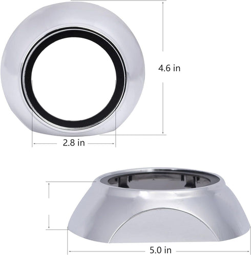 YUFANYA 3.0Inch Projector Shrouds Universal Silver Mask for 2.5Inch or 3.0Inch Projector Lens...