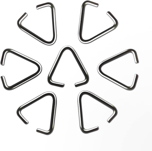 150pcs Triangle Open Jump Rings, 15mm Iron Pinch Clip Bail Hang Drops, Pinch Bails Connectors for Decoration Jewelry Findings DIY Craft Accessorie...