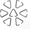 150pcs Triangle Open Jump Rings, 15mm Iron Pinch Clip Bail Hang Drops, Pinch Bails Connectors for Decoration Jewelry Findings DIY Craft Accessorie...