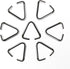 150pcs Triangle Open Jump Rings, 15mm Iron Pinch Clip Bail Hang Drops, Pinch Bails Connectors for Decoration Jewelry Findings DIY Craft Accessorie...