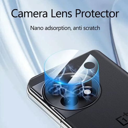 2+2 Pack for OnePlus 12R Screen Protector, 2 Pack Tempered Glass Protector with 2 Pack Camera Lens Protector for OnePlus 12R 5G, Case Friendly, 9H...