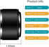 58mm Tele Metal Screw-in Lens Hood Sunshade with Centre Pinch Lens Cap for Canon Nikon Sony Pentax Olympus Fuji Sumsung Leica Standard Thread Lens...
