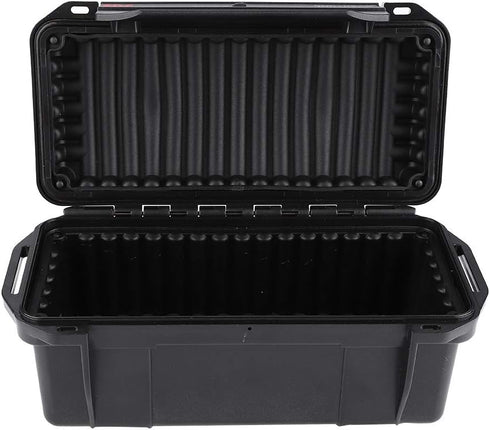 Outdoor Storage Case, Waterproof Organization Box with Shock Absorbing pad Weather Resistant Storage Container Box for Patio Garden Camping(C 200 ...