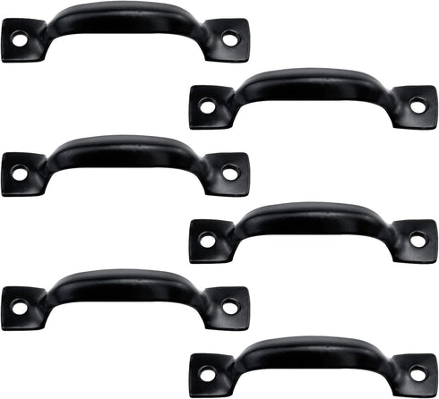 Antrader Cabinet Hardware Handle Pull-Black, 1-3/4" (45mm) Hole Centers, 6 Pack...