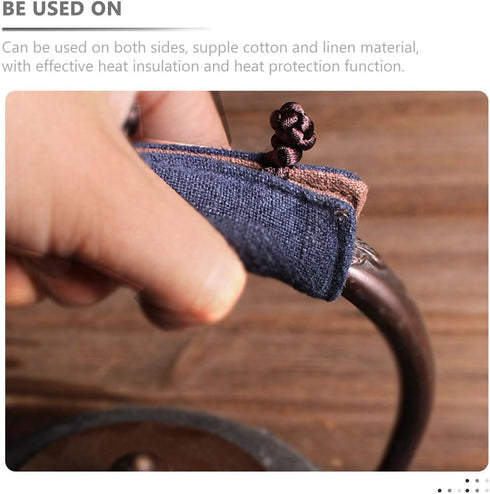 MAGICLULU Anti-Scald Handle Pad Toaster Cover Skillet Handle Holder Tea Kettle Handle Sleeve Pan Lid Holder Pan Grip Covers Teapot Handle Gloves P...