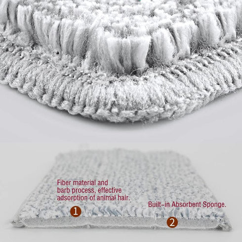 18 inch mop Pads Replacement 6 Pack mop Head Replacement Washable Microfiber Pads...