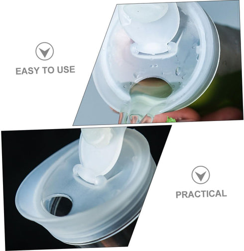 HOMSFOU 2pcs Glass Water Pitcher Lids Water Carafes Lids Tea Pitcher Spout Lids Lemonade Pitcher Lids Juice Pitcher Lids Water Jug Lids Bistro Pit...