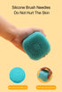 Dog Bath Brush, Pet Massage Brush Shampoo Dispenser, Soft Silicone Brush Rubber Bristle for Dogs and Cats Shower Grooming (Green)...