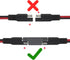 SAE Polarity Reverse Adapter Connector 2 Pin SAE Polarity Switching Adapter SAE Quick Disconnect Plug For SAE To SAE Extension Cable Solar Panel A...