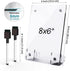 Clear Acrylic White Board 8x6 Inches, Frameless Desktop Dry Erase Board with Flexible Magnetic Stand and Markers, Mini Whiteboard Desk Accessories...