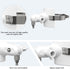 Pole Mount Bracket Compatible with Pan Tilt Camera - Stable Multifunctional Winding Installation (1pack?White)...