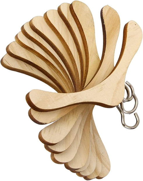 TOYANDONA 30 Pcs Wooden Dolls Clothes Hanger Dolls Wooden Hanger Wood Doll Hangers Doll Clothes Hanger Dollshouse Ornament Robe Hanger Kids Outfit...