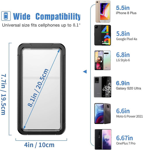 AICase Waterproof Phone Case,Universal Underwater Pouch Holder with Lanyard for iPhone 15 14 13 12 11 Pro Max Xr/Samsung GalaxyS24 S23 S22 S21 S20...