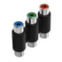 Cmple - 3 RCA Female to Female Coupler Three RCA Jack to Tripple Jack Adapter Red Green Blue Component Connector Converter Audio Video Cable Exten...