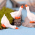 ARTIBETTER Miniature Goose Figurine 6pcs Miniature Goose Figurine White Goose Statue Fairy Tale Garden Animal Accessories Cake Toppers Sculpture f...