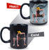 One Piece Luffy Changing Coffee Mug Heat-Sensitive Reactive Ceramic Cup Coffee Mug...