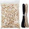8 Ounces (160-220 Pieces) Natural Spiral Cowrie Shell Beads, Cut Sea Shell Connectors, White 0.7"-0.86" for Jewelry Making...