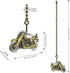 Ceiling Fan Pull Chain Extender, Motorcycle Pull Chain Extension, 12 Inch Ceiling Fan Chain Ornament with Ball Connector, Fan Chain for Ceiling Fa...