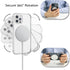 TORU MX Slim for iPhone 12 Mini Magnetic Case, Compatible with Magsafe, Hybrid Transparent HD Clear Case with Detachable Wrist Strap, Scratch Resi...