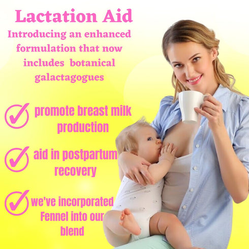 Secrets Of Tea Healthy Lactation Tea for Breastfeeding Moms, Natural USDA Organic Caffeine-Free Nursing Tea, Lactation & Baby Comfort Support, Fru...