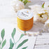PH PandaHall 116 Yards 0.5mm Waxed Polyester Cords, Waxed Thread Rope Round Thread Gold Beading String Spool for Jewelry Bracelet Necklace Making ...